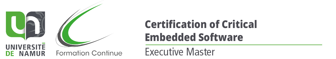 Executive Master in Certification of Critical Embedded Software (CEES)